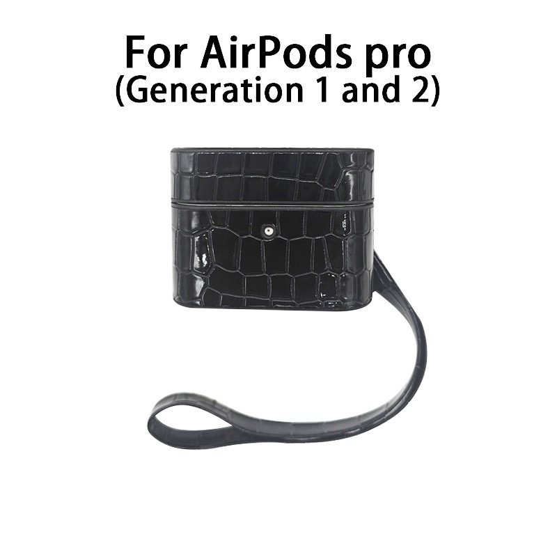 Solid color Leather Airpods Case